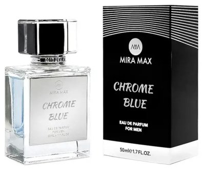 Парфумована вода для чоловіків "CHROME BLUE" Mira Max, 50 мл 2022 фото