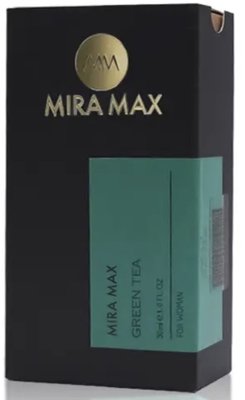 Парфумована вода для жінок "GREEN TEA" Mira Max, 30 мл 1023 фото