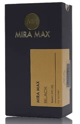 Парфумована вода для жінок "BLACK" Mira Max, 30 мл 1010 фото